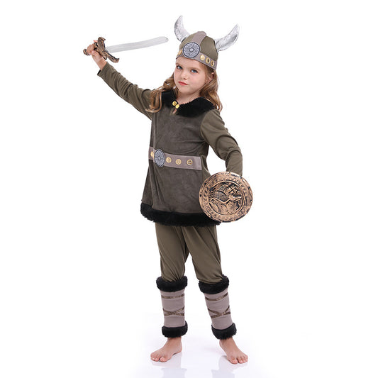 Disfraz de Guerrero Vikingo Pirata Devil Bull - Traje de Rendimiento - Image 2