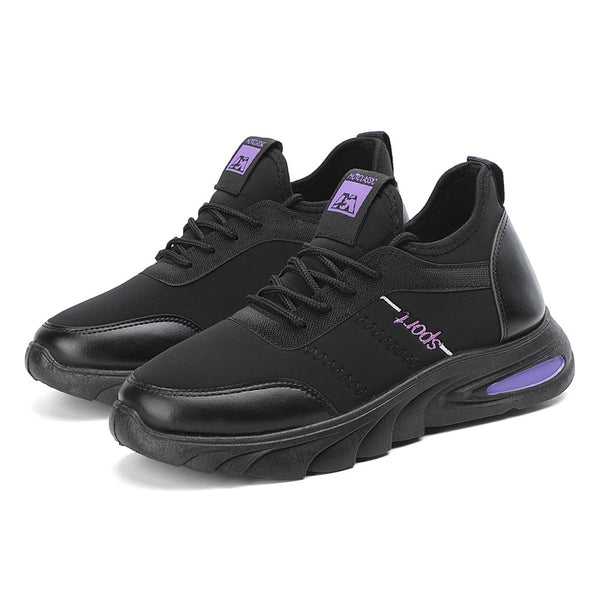 Zapatos Casuales de Viscosa con Punta Redonda y Cordones en Negro - Image 5