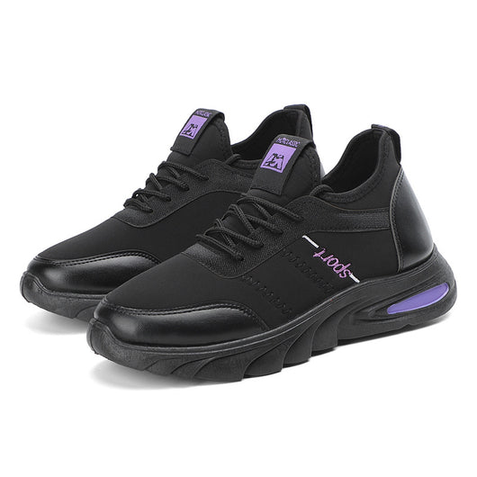 Zapatos Casuales de Viscosa con Punta Redonda y Cordones en Negro - Image 5