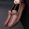 Zapatos Casual Slip-On de Cuero Genuino para Hombre