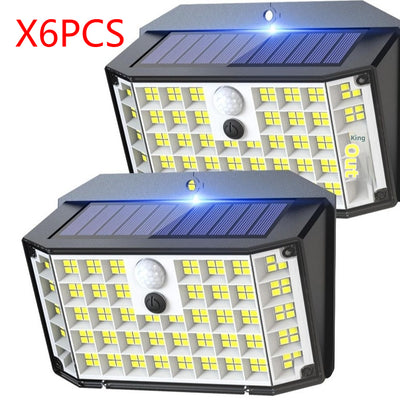 Lámpara de Pared Solar 176 LED para Patios y Jardines - Image 23