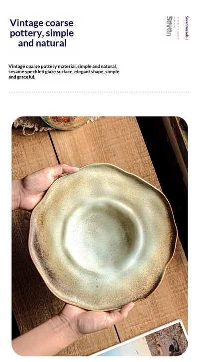 Plato Hondo Elegante con Diseño de Sombrero Francés de Paja - Image 18