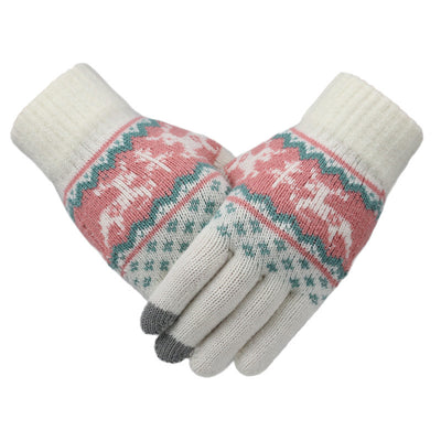 Guantes de Ciclismo para Mujer en Lana Tejida - Abrigo Cálido - Image 5