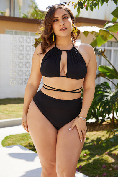 Bikini Talla Grande 5XL Negro de Cintura Alta Reductor de Abdomen - Image 4