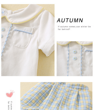 Conjunto Infantil Elegante: Camisa a Cuadros y Shorts - Image 15