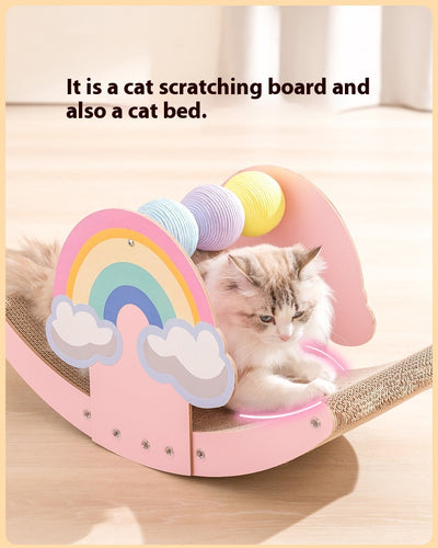 Rascador Arcoíris para Gatos - Tablero Resistente al Desgaste - Image 10