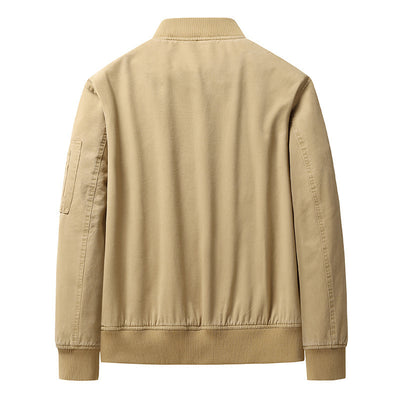 Chaqueta de Trabajo Cuello Mao Manga Corta para Hombre - Image 6
