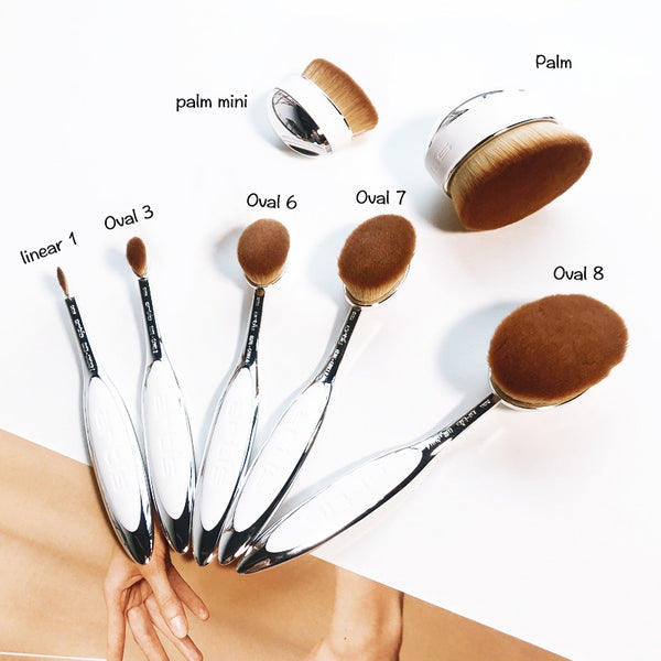 Espejo de Maquillaje Artis Brush Blanco con Base de Maquillaje - Image 2