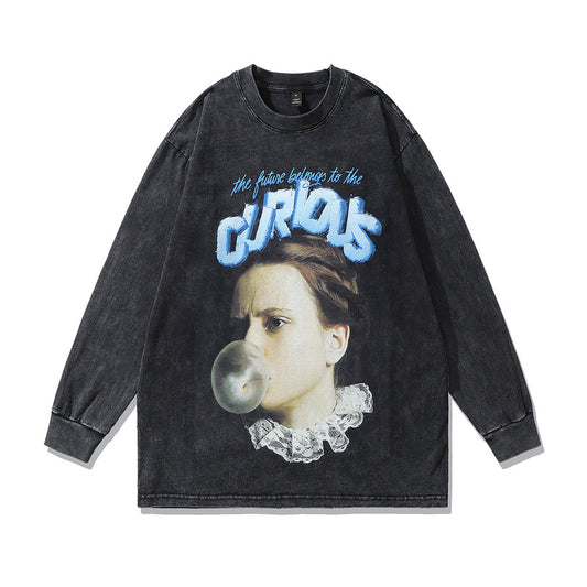 Playera Vintage de Manga Larga High Street