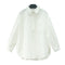 Blusa Blanca Retro Francesa para Mujer - Primavera y Otoño