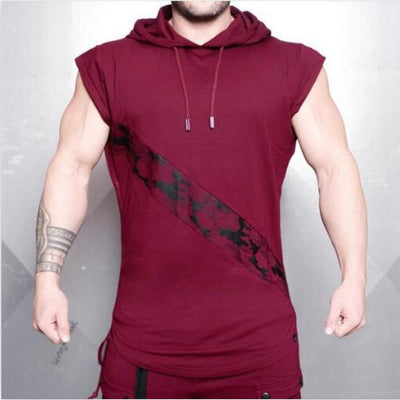 Playera Hoodie Manga Corta Camuflaje - Image 6