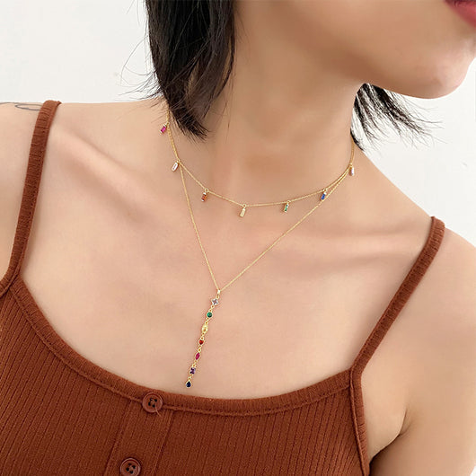 Collar Largo de Plata Esterlina con Borla para Mujer - Lujo Accesible