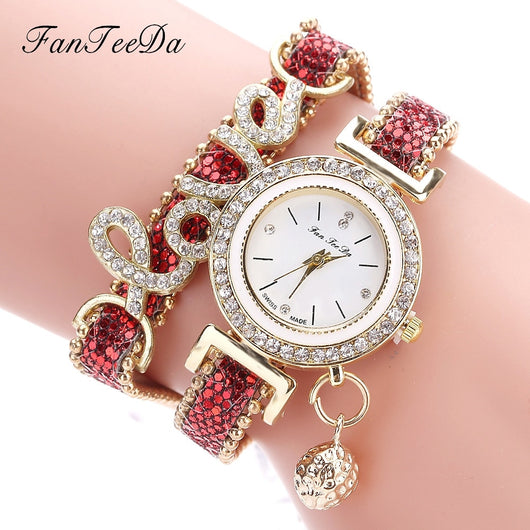 Reloj de Pulsera para Mujer FanTeeDa con Cristales Brillantes - Image 8