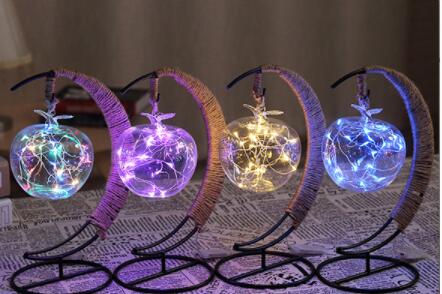 Lámpara Decorativa LED con Bola de Ratán y Alambre de Cobre - Image 5