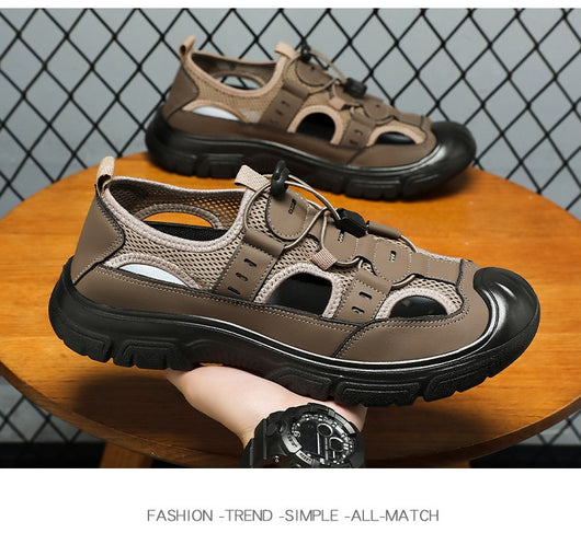 Sandalias Deportivas con Botón Giratorio para Hombre - Comodidad Playa y Casual - Image 21