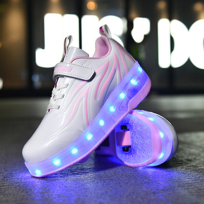 Zapatos con Ruedas de Carga Luminosas - Modelos Simple y Doble - Image 3