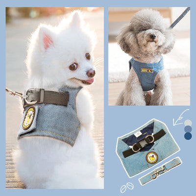 Arnés Chaleco Vaquero con Cuerda de Tracción para Perros - Image 25
