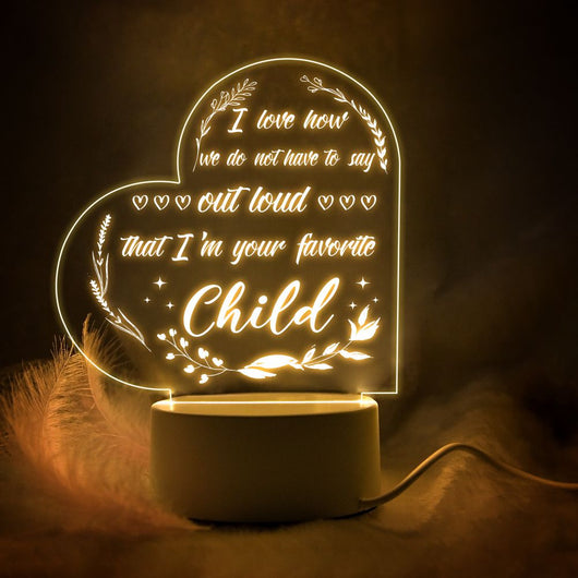 Lámpara Nocturna Cálida Personalizada para Dormitorio Materno - Image 20