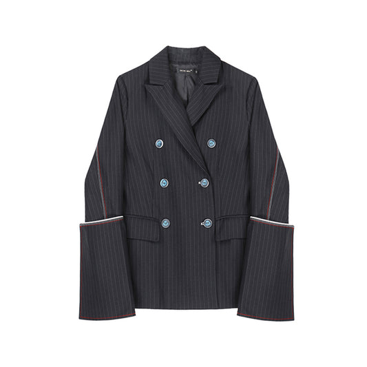 Blazer Casual con Mangas Trompeta