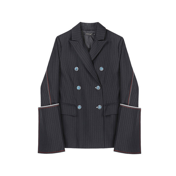 Blazer Casual con Mangas Trompeta