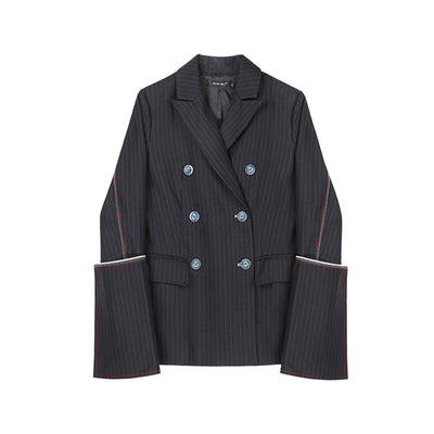 Blazer Casual con Mangas Trompeta