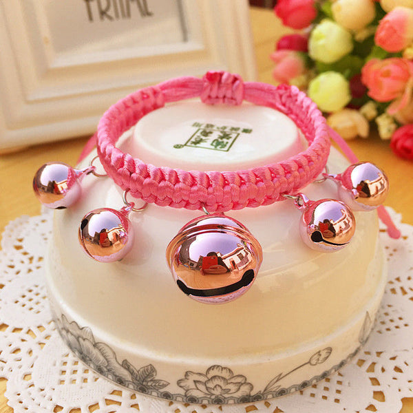 Collar de Campana con Joya Adorable para Gatos y Perros