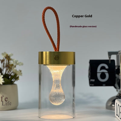 Lámpara Camping Recargable con Diseño Gota de Agua - Luz Nocturna Portátil - Image 8