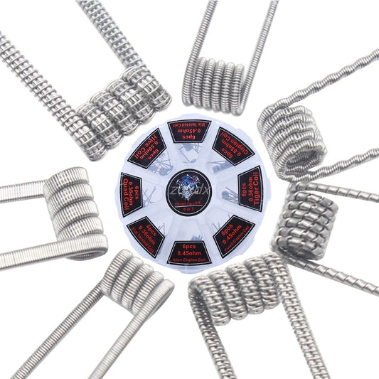 Pack 48 Bobinas Prearmadas - Flat, Twisted, Fused y Clapton