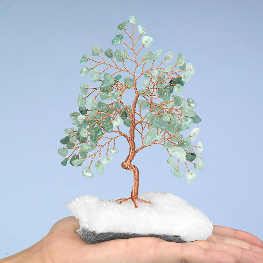 Árbol de Cristal Blanco Miniatura con Base de Grava - Adorno Decorativo - Image 16