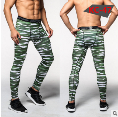 Pantalones de Compresión Camuflaje para Hombre - Leggings Deportivos Ajustados - Image 12