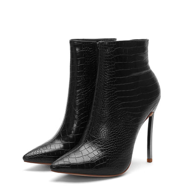 Botas Tobilleras de Tacón Alto Puntiagudo para Mujer - Image 3