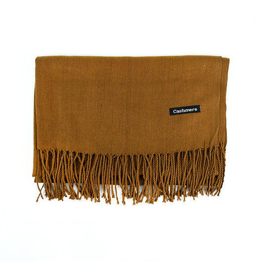 Bufanda Ligera de Color Liso con Flecos Elegantes - Image 21