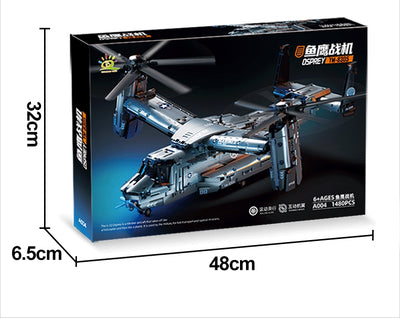 Helicóptero de Transporte Grande Osprey - Juego de Bloques de Construcción Armado - Image 15