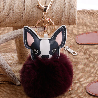 Llavero Pelota de Plumas PU para Mascotas - Accesorio Adorable - Image 6