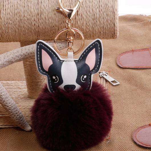 Llavero Pelota de Plumas PU para Mascotas - Accesorio Adorable - Image 6
