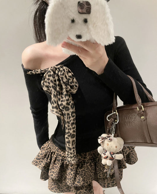 Blusa Ajustada de Manga Larga con Tirantes - Estilo Otoño Deseo - Image 7
