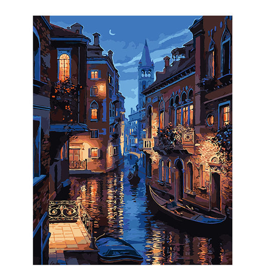 Kit de Pintura al Óleo Digital - Paisaje con Flores - Image 3