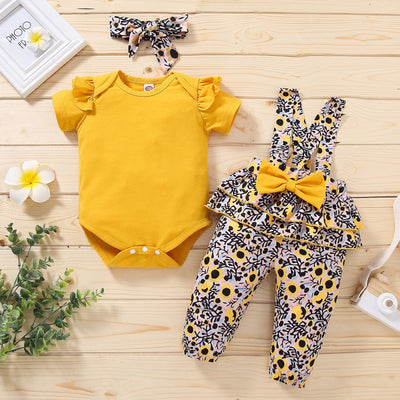 Conjunto de Ropa para Bebé Niña con Pullover Manga Corta y Moño - Image 10