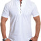 Camisa Casual Masculina de Manga Curta