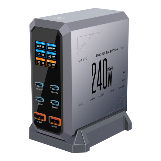 Cargador USB Múltiple 240W con Pantalla Inteligente - Image 4