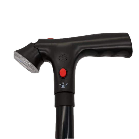 Bastón Plegable de Alarma para Adultos Mayores con Cuatro Puntos de Apoyo - Image 6