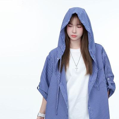 Camisa Hoodie Casual de Verano Relajado