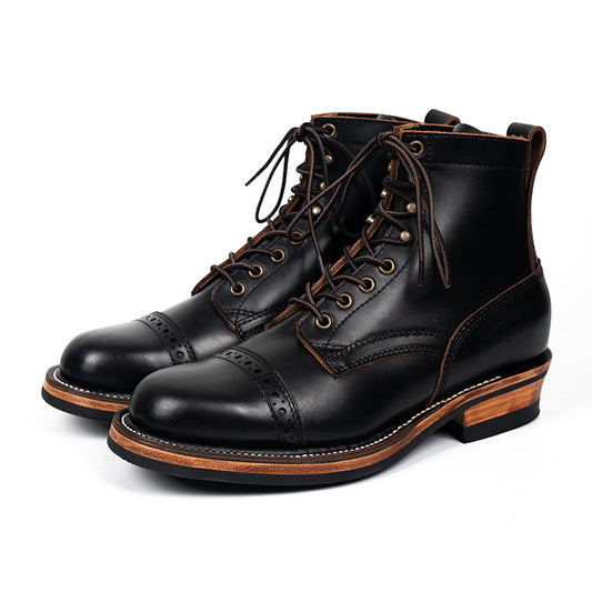 Botas de Cuero Genuino para Hombre - Estilo Trabajo Otoño Invierno - Image 2