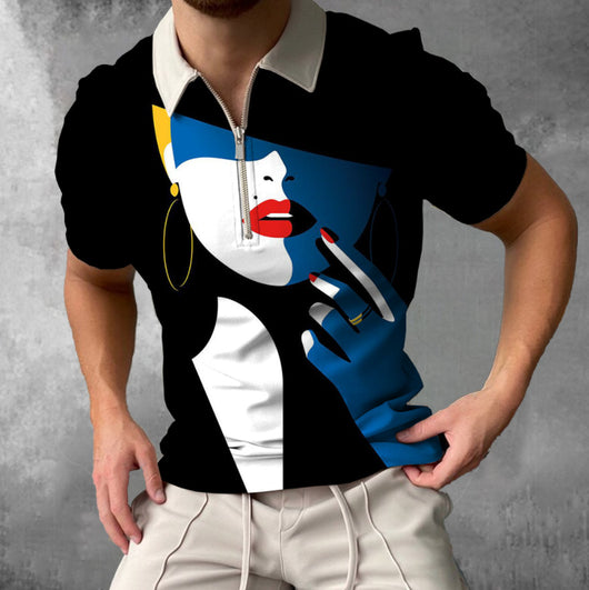 Camiseta Estampada Artística para Hombre - Diseño Urbano Manga Corta - Image 15