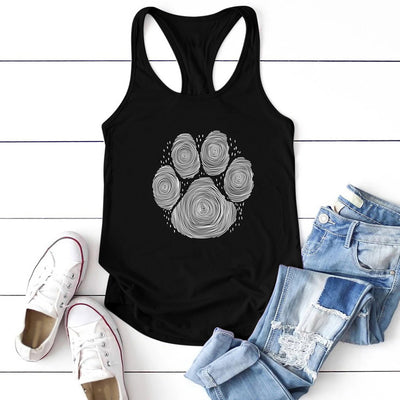 Chaleco Estampado Huella de Perro para Mujer - Diseño Divertido Verano - Image 15