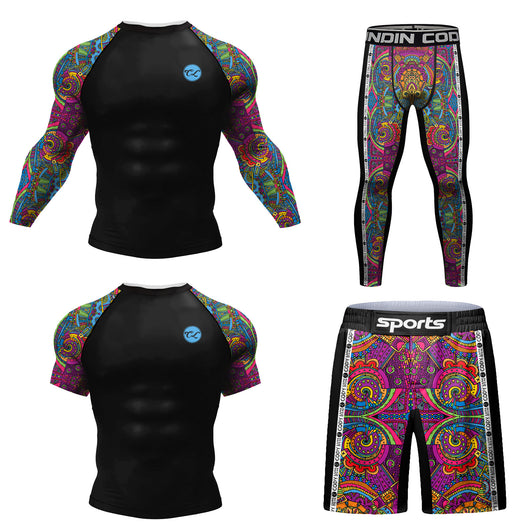 Conjunto Deportivo Hombre 4 Piezas con Impresión Digital, Secado Rápido y Stretch - Image 10