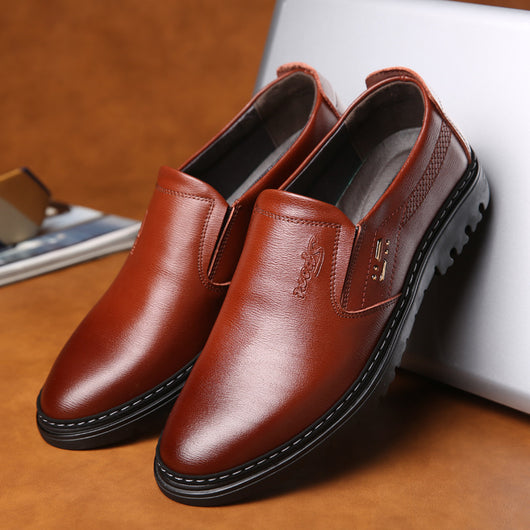 Zapatos Formales de Cuero para Hombre - Estilo Business Casual Punta Redonda - Image 12