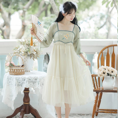 Hanfu Tradicional Mejorado con Bordado Guofeng Xianqi - Image 11