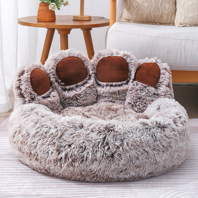 Cama Acogedora para Perros con Diseño de Patitas Adorables - Image 2