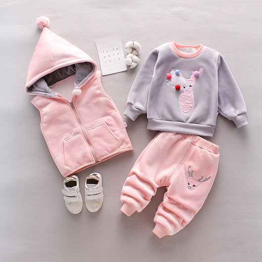 Conjunto Térmico Infantil de 3 Piezas para Niños - Ropa de Invierno Acolchada - Image 3